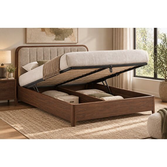 Alya Smart Queen Lift-Up Storage Bed — design preview