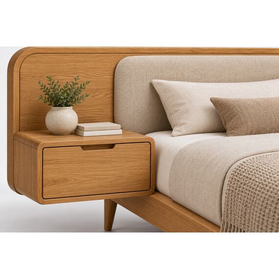 Nira Modular Bed with Integrated Nightstands — design preview