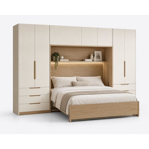 Nora Modular Wardrobe Bed Wall System — design preview