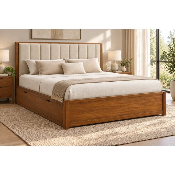 Aster Smart King Storage Bed — design preview
