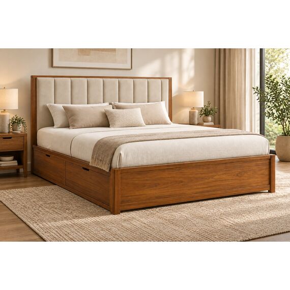 Aster Smart King Storage Bed — design preview