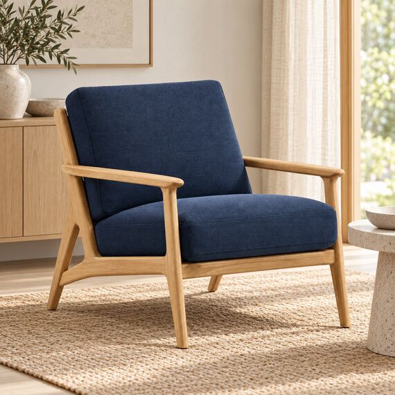 Kora Japandi Lounge Chair — design preview