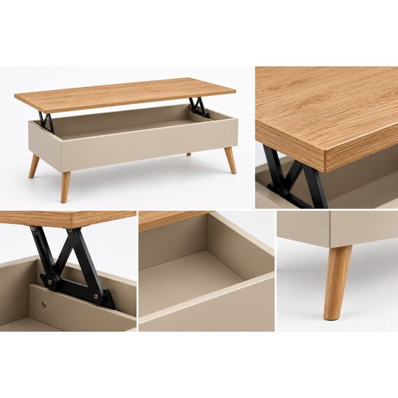 Milan Smart Lift-Top Coffee Table — design preview