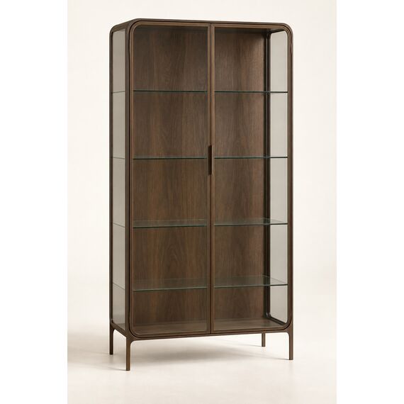 Milan Compact Glass Display Cabinet — design preview