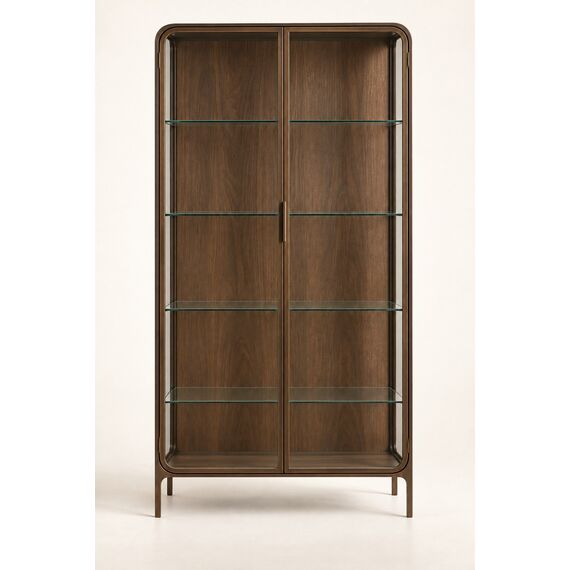Milan Compact Glass Display Cabinet — design preview