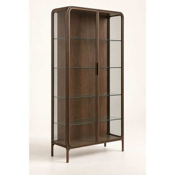 Milan Compact Glass Display Cabinet — design preview