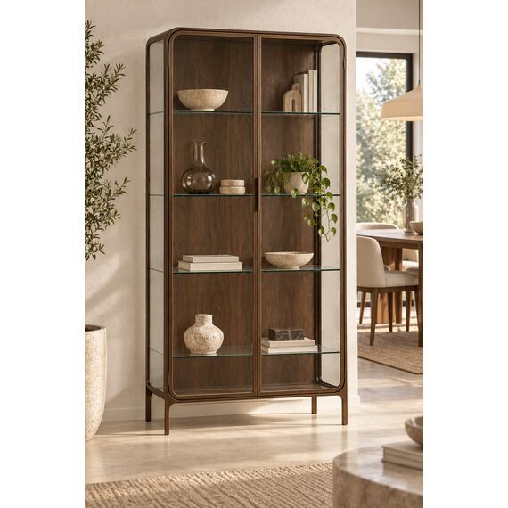 Milan Compact Glass Display Cabinet — design preview