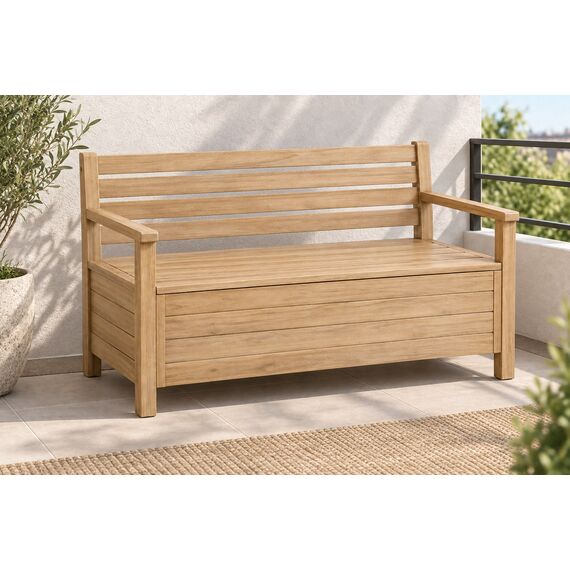 Nisa Outdoor Storage Bench — design preview