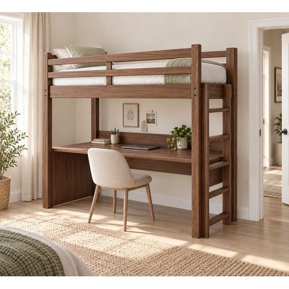 Vela Loft Bed + Desk — design preview