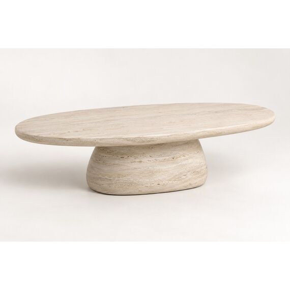 Elowen Travertine-Look Coffee Table — design preview