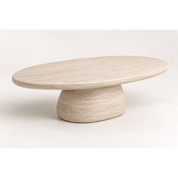 Elowen Travertine-Look Coffee Table — design preview