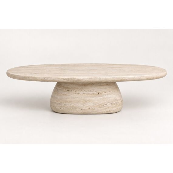 Elowen Travertine-Look Coffee Table — design preview