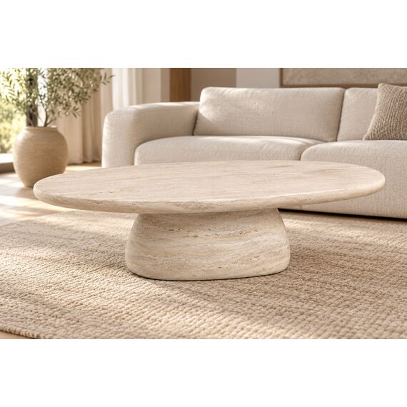 Elowen Travertine-Look Coffee Table — design preview