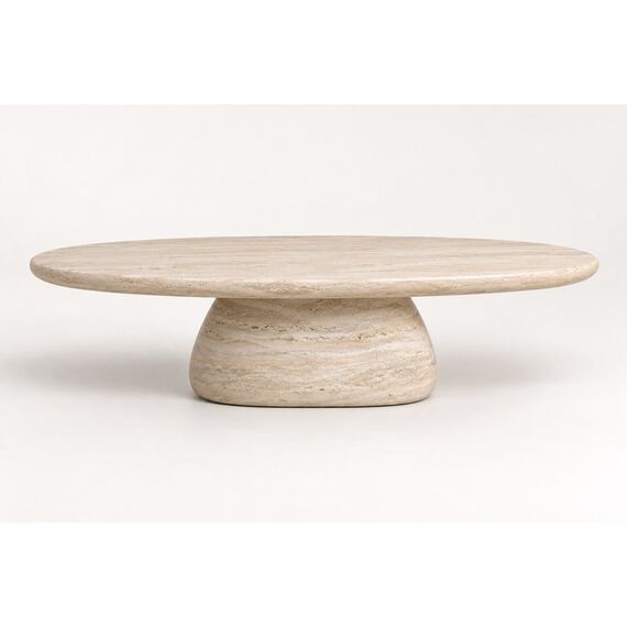 Elowen Travertine-Look Coffee Table — design preview