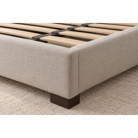 Linden Upholstered Bed with Wing Headboard — design preview