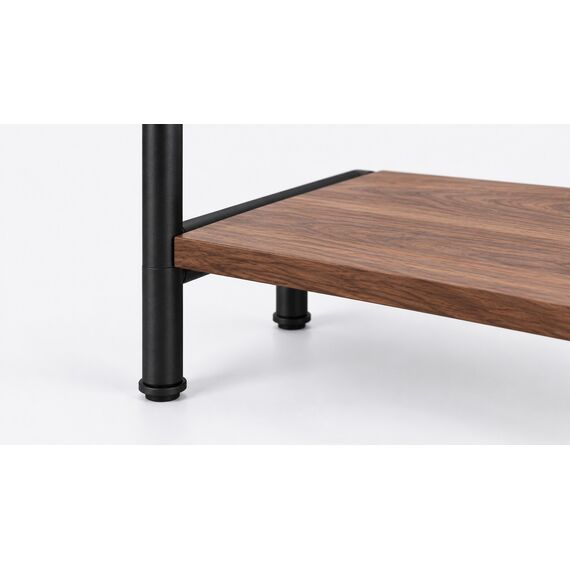 Zahir Freestanding Garment Rail with Shoe Shelf — design preview