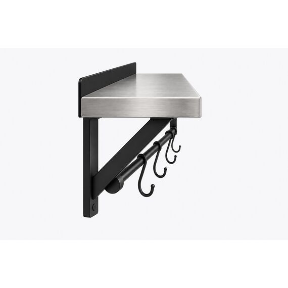 Naeem Wall-Mounted Pot Rack with Utensil Rail — design preview
