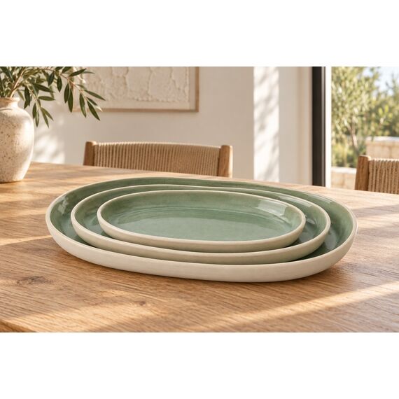 Lago Ceramic Serving Platter Set — design preview