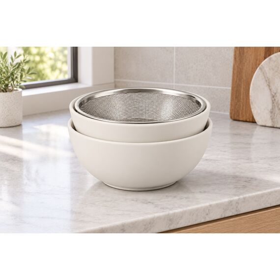 Aro Stackable Prep Bowl and Colander Set — design preview