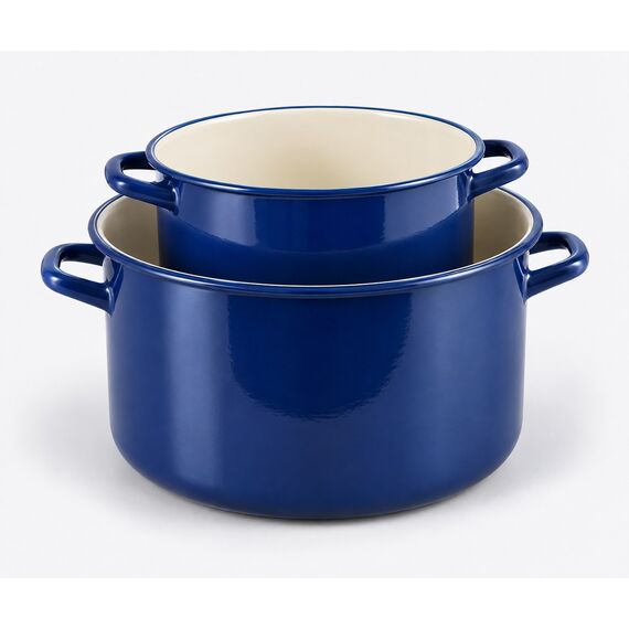 Raqs Enamel Stockpot Duo — design preview