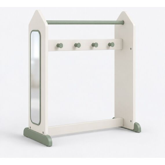 Nuri Kids Dress-Up Rail with Mirror — design preview