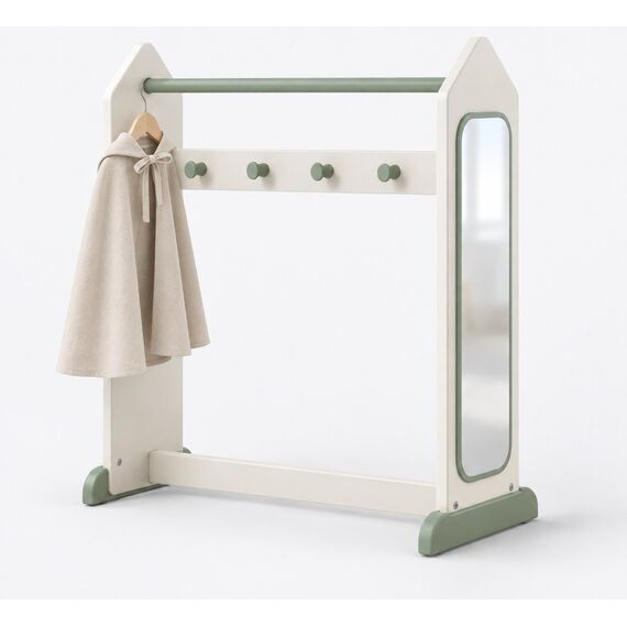 Nuri Kids Dress-Up Rail with Mirror — design preview