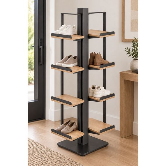 Riva Two-Sided Rotating Shoe Rack — design preview