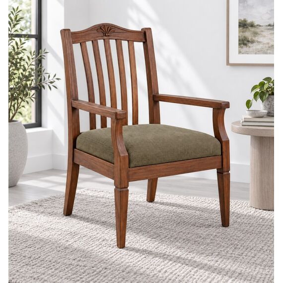 Mehrab Slatted Reading Armchair — design preview