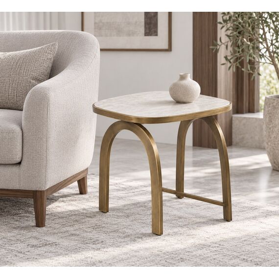 Riwaq Arc-Bridge End Table — design preview