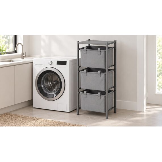 Dhobi Stack-and-Sort Laundry Tower — design preview