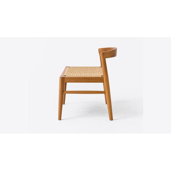 Baithak Curved-Back Dining Bench — design preview