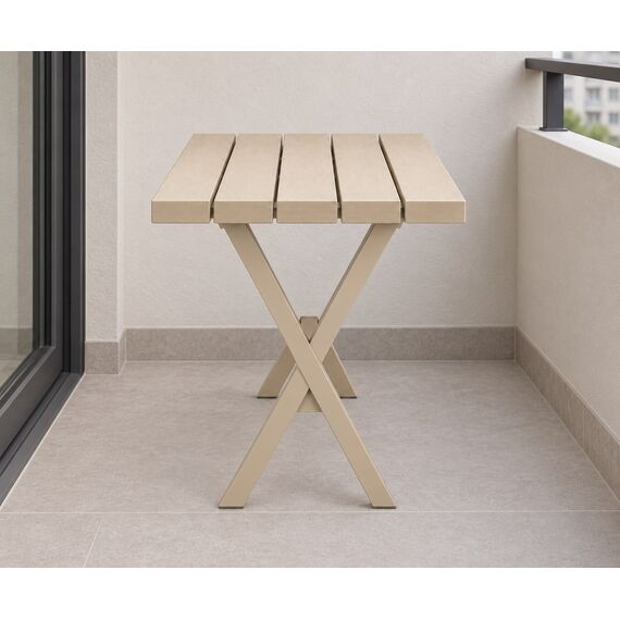 Barish Slatted Balcony Table — design preview