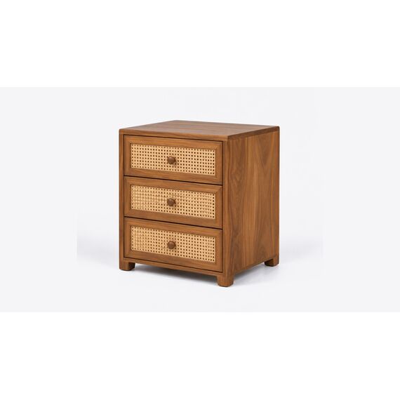 Sahaj Cane-Drawer Bedside Chest — design preview