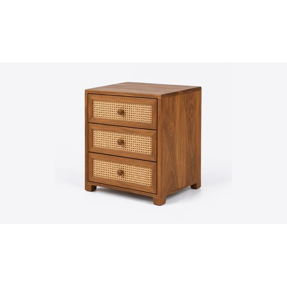 Sahaj Cane-Drawer Bedside Chest — design preview