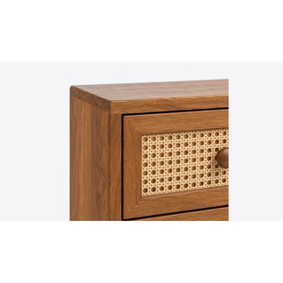 Sahaj Cane-Drawer Bedside Chest — design preview