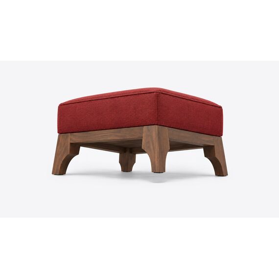 Mehrab Crescent-Leg Pouf Ottoman — design preview