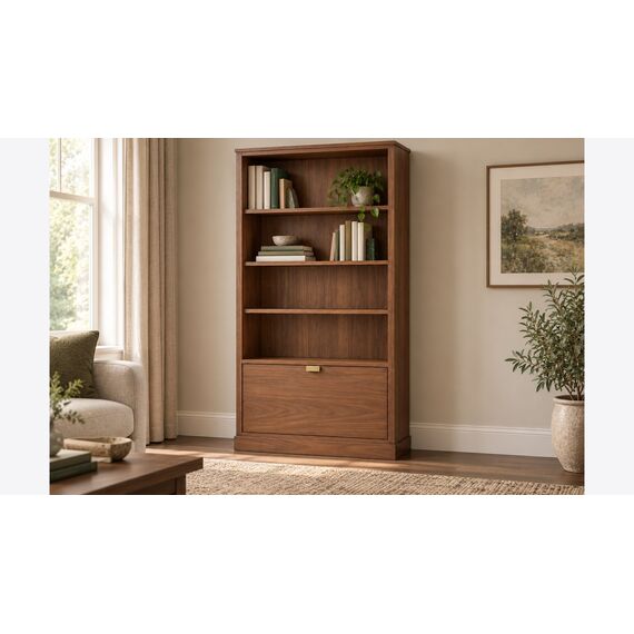 Dastoor Drop-Front Library Bookcase — design preview