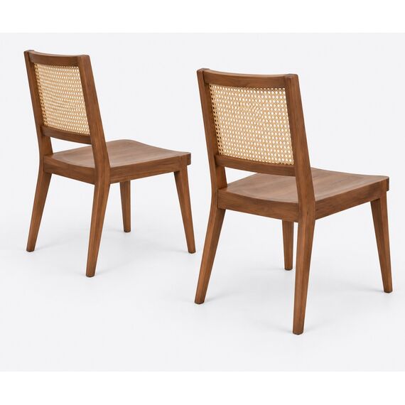 Gulzar Cane-Panel Dining Chair Pair — design preview