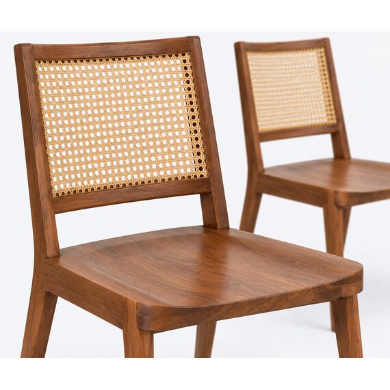 Gulzar Cane-Panel Dining Chair Pair — design preview