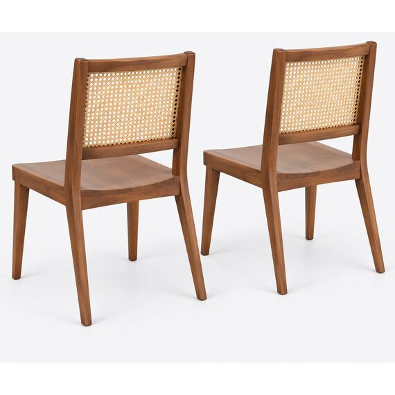 Gulzar Cane-Panel Dining Chair Pair — design preview