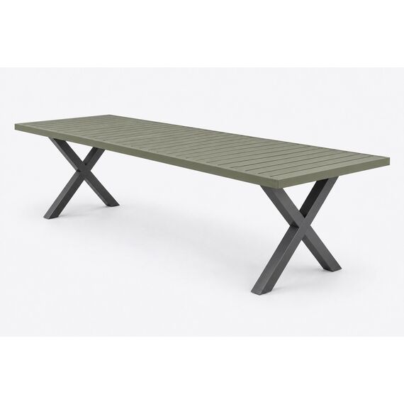 Barish Slatted Courtyard Dining Table — design preview