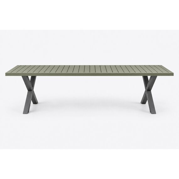 Barish Slatted Courtyard Dining Table — design preview