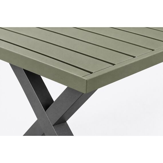 Barish Slatted Courtyard Dining Table — design preview