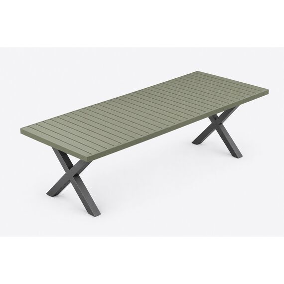 Barish Slatted Courtyard Dining Table — design preview