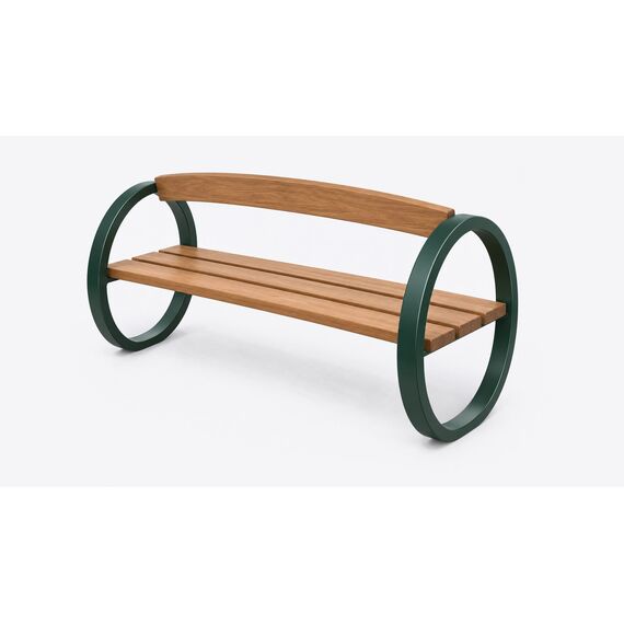 Barkat Loop-Frame Garden Bench — design preview