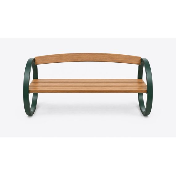 Barkat Loop-Frame Garden Bench — design preview