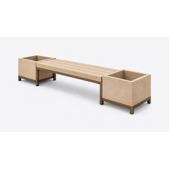 Dhoop Courtyard Planter Bench — design preview