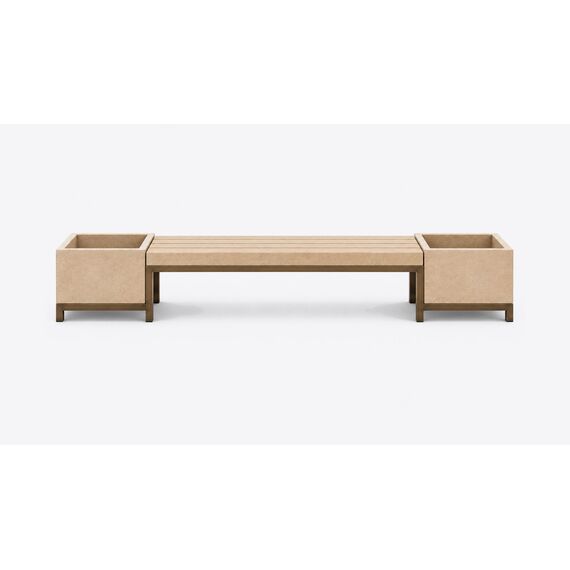 Dhoop Courtyard Planter Bench — design preview