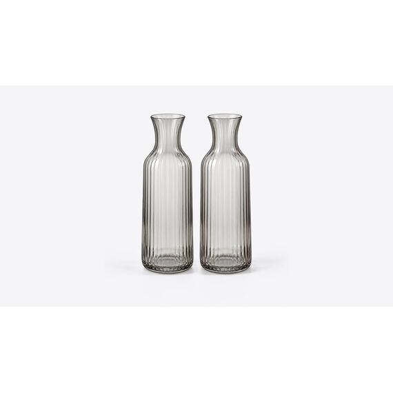 Narm Ribbed Glass Carafe Pair — design preview