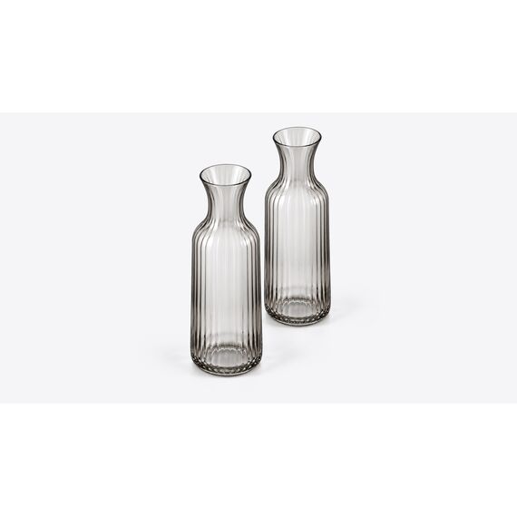 Narm Ribbed Glass Carafe Pair — design preview